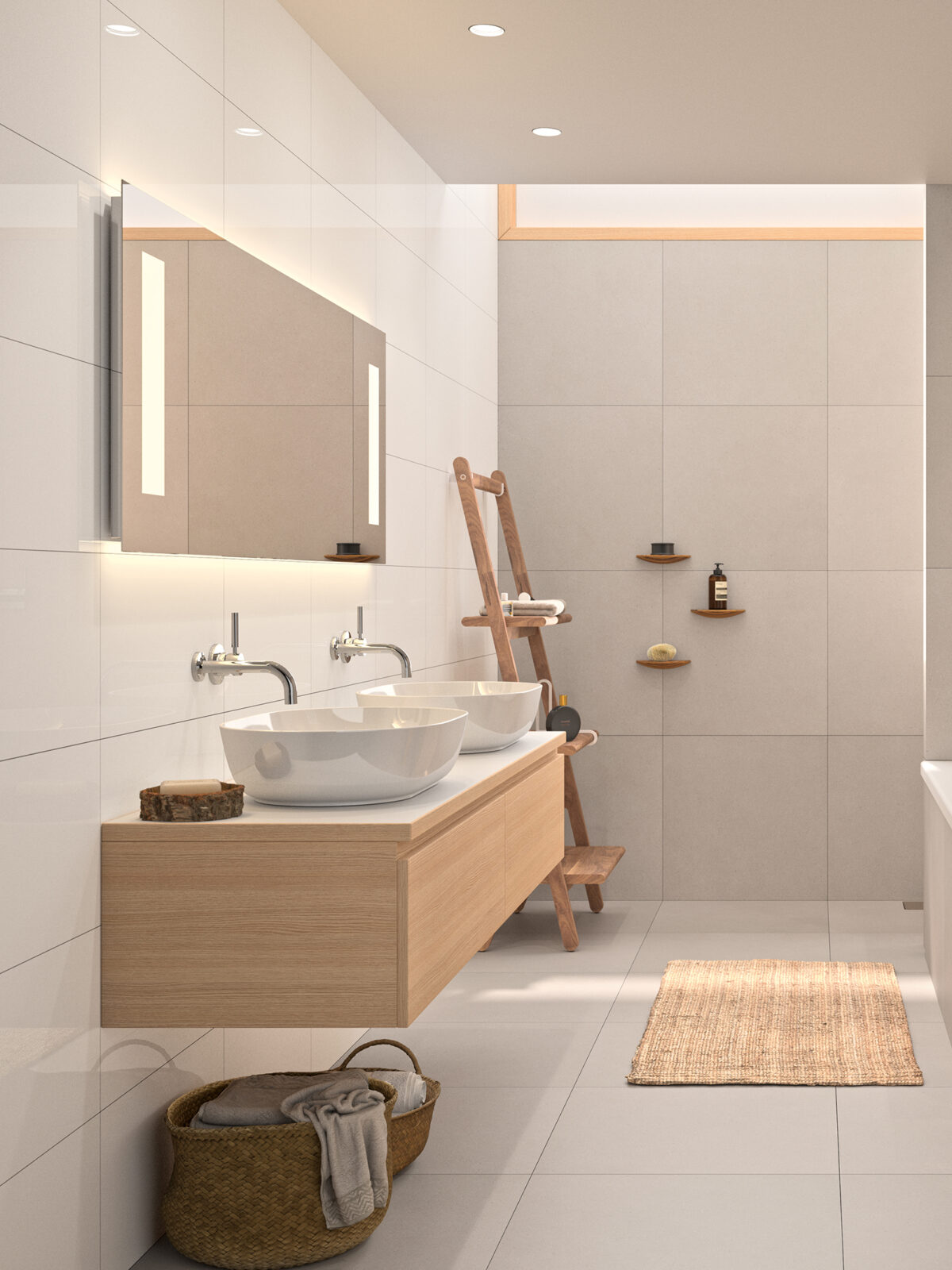Natural bathroom Motto by Mosa 01